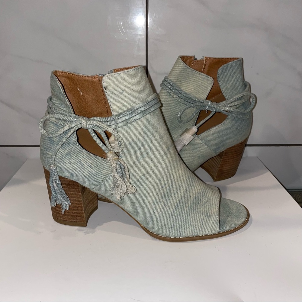 Denim Ankle Booties